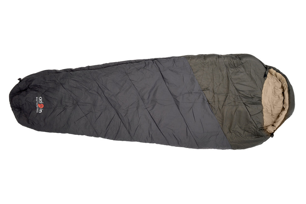 Origin Outdoors Frostfall Performance Mummy Sleeping Bag, Olive-Grey