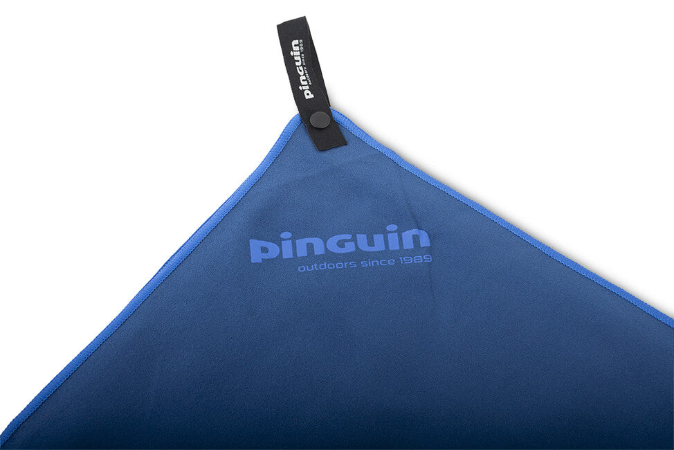 Pinguin Micro Handtuch Logo 40 x 80 cm blau