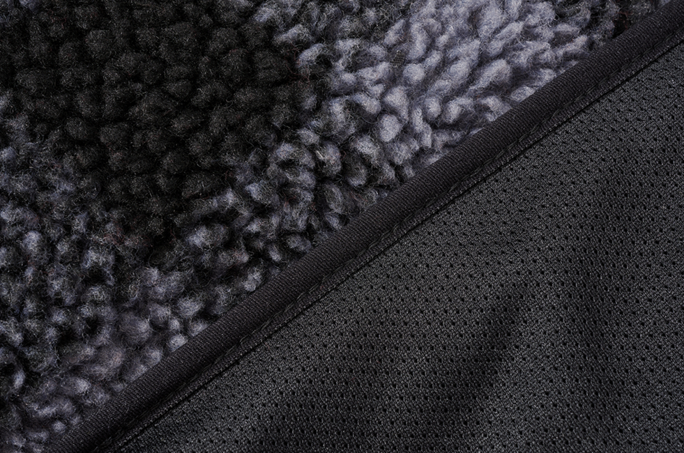 Brandit Teddyfleece Troyer fleecejacke, schwarz/grau