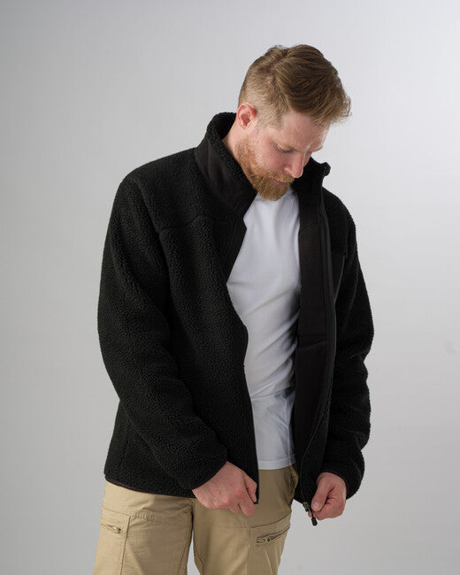 Pentagon Herren- Fleece- Jacke Summit Sherpa, schwarz