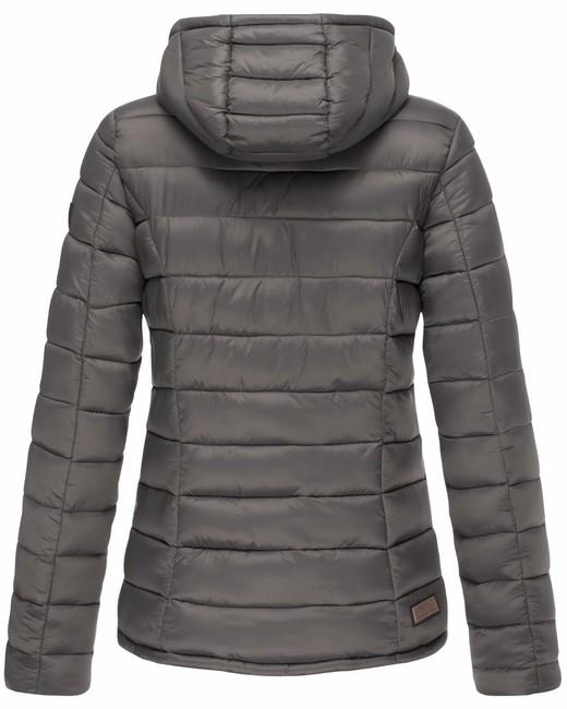 Marikoo Lucy damen-Übergangsjacke mit Kapuze, anthrazit