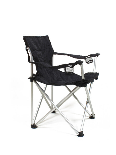 BasicNature Comfort Travel Chair, Schwarz