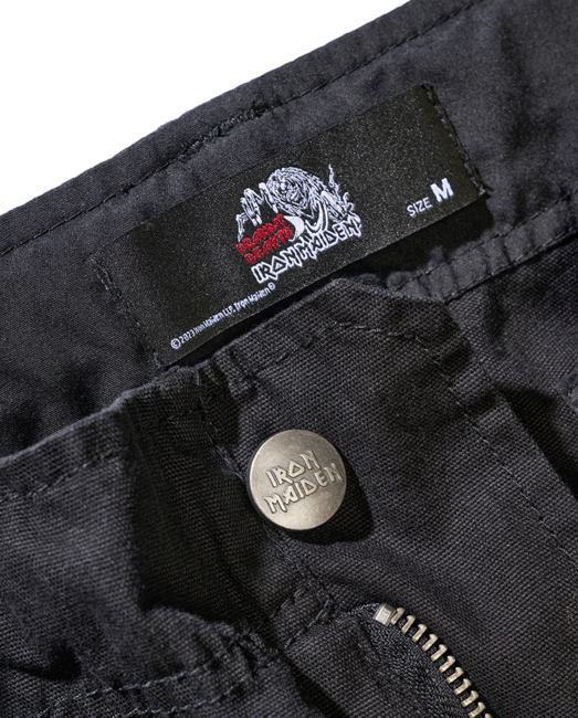 Brandit Iron Maiden Savage Shorts The Number of The Beast Black Edition, Black