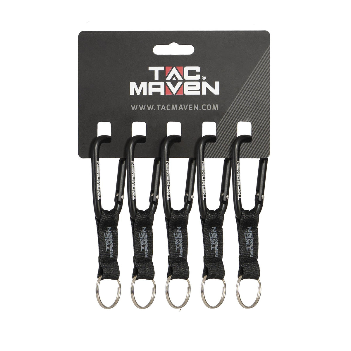 Pentagon karabin za ključe 7 mm, črn