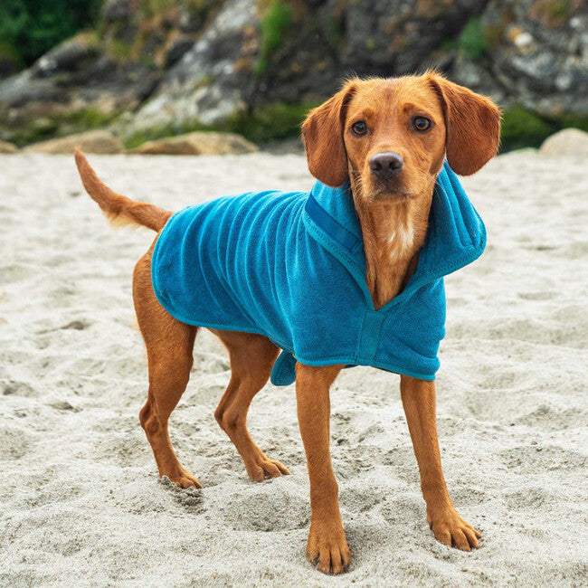 Mountain Paws Dog Robes, Medium, Blue