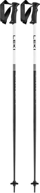 LEKI Sentinel Downhill Ski Poles, Black/White
