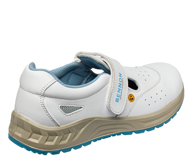 Bennon Work Sandals White S1 ESD