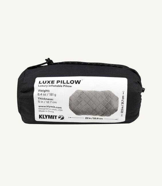 Klymit Luxe Kopfkissen, grau
