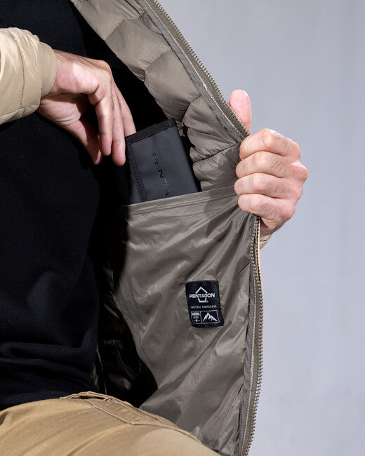 Pentagon Aurora 2.0 herrenjacke mit Kapuze, cinder grey