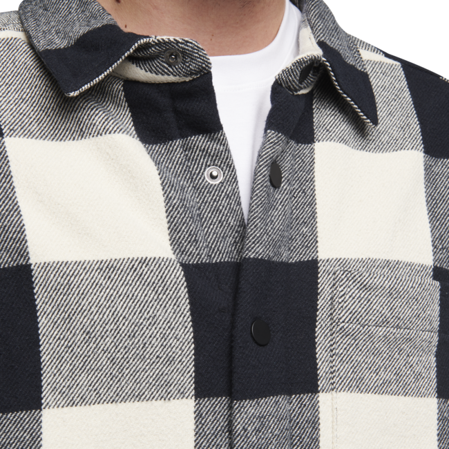 Black Diamond Project Lined Flannel Men's Shirt, Black-Off White Plaid