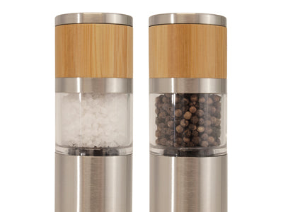 Origin Outdoors Bamboo Salz- und Pfefferstreuer aus Bambus