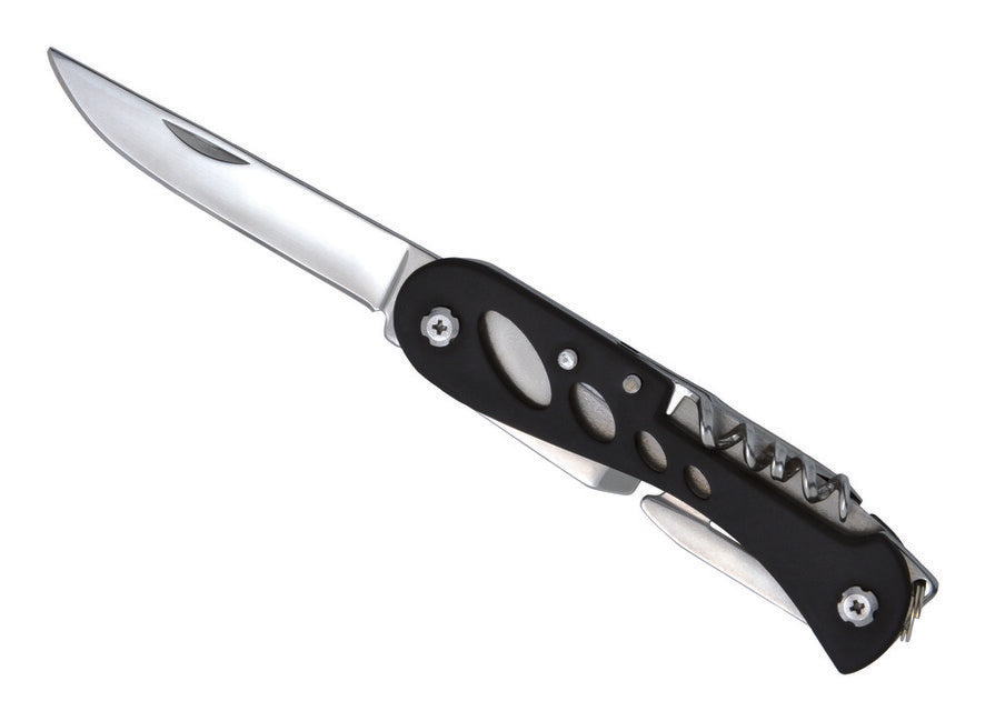Baladeo ECO161 Barrow Multifunctional Knife, 7 Functions, Black
