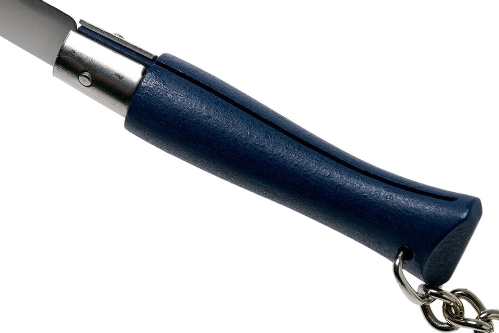 Opinel VRI N°04 Folding Keychain Knife, Navy Blue