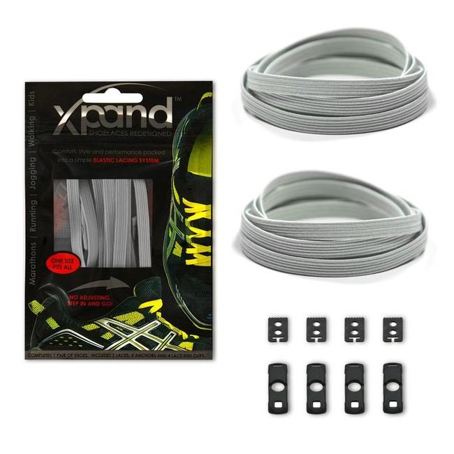 Xpand Elastic šnúrky do topánok, steel