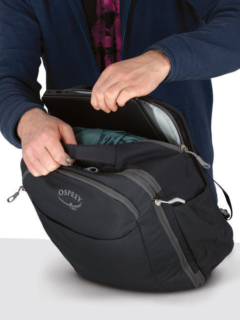 OSPREY DAYLITE EXPANDIBLE TRAVEL PACK σακίδιο πλάτης ταξιδίου 26+6, μαύρο