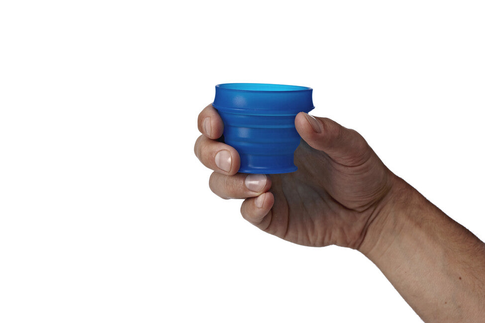 Humangear GoCup faltbarer, hygienischer und verpackbarer reisebecher ' 118 ml blau