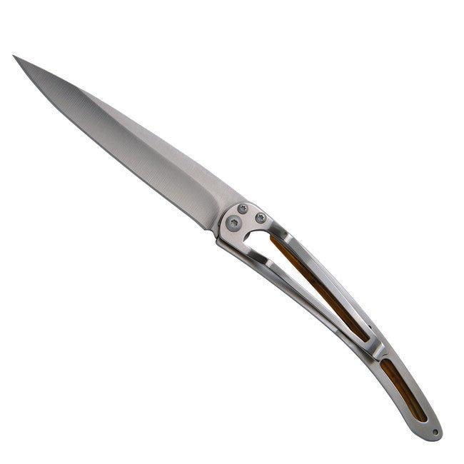 Deejo Folding Knife Titanium Terra Incognita