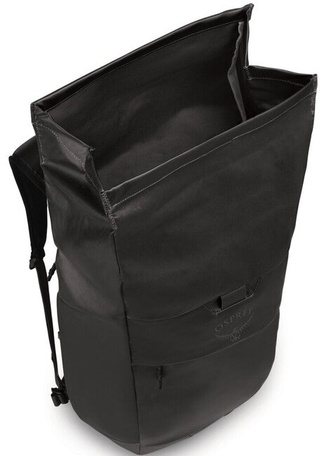 OSPREY TRANSPORTER ROLL TOP σακίδιο πλάτης αστικό, μαύρο