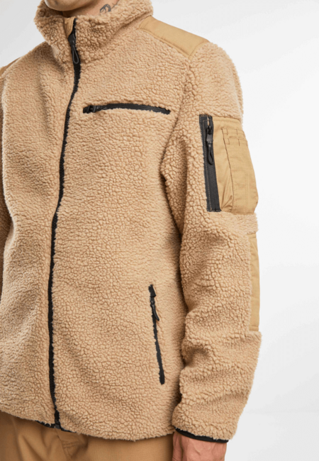 Brandit Ramble Fleecejacke teddyfleece, camel