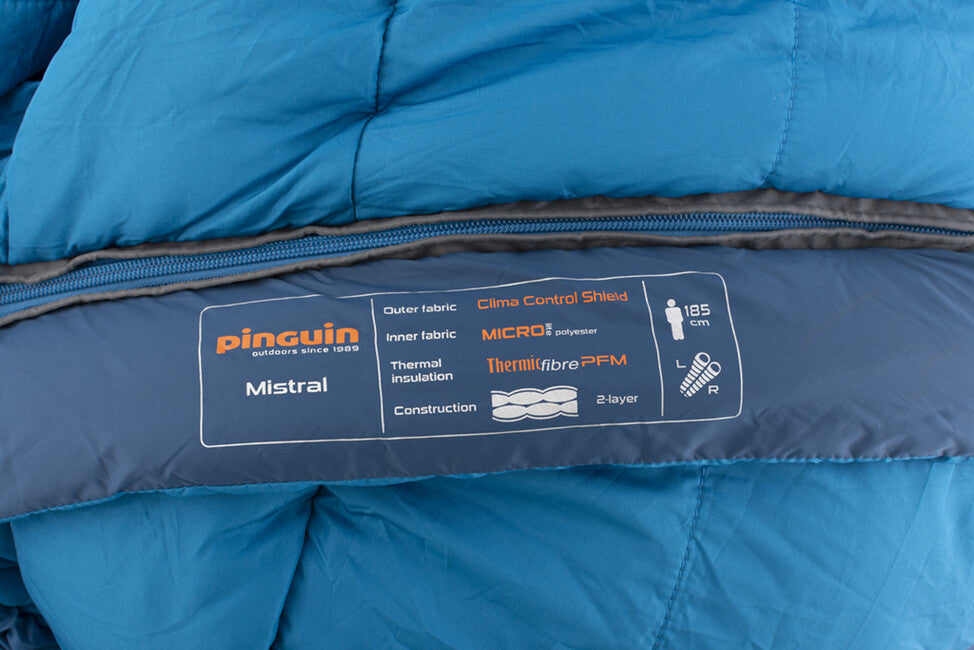 Pinguin Mistral PFM Sleeping Bag, Μπλε