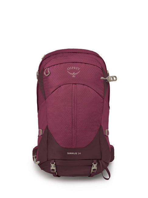 OSPREY Sirrus 34 Backpack, Elderberry Purple/Chiru Tan