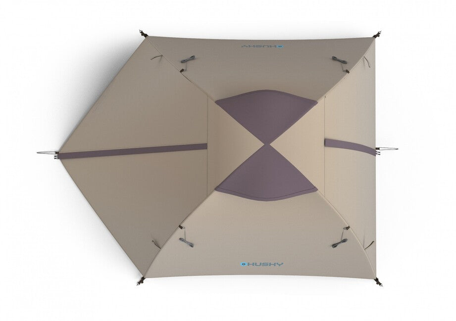Husky Bizam 2 Plus Trekkingzelt für 2 Personen, light brown