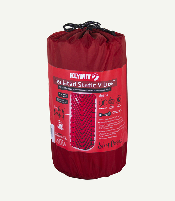 Klymit Izolovana karimatka Static V Luxe, rot