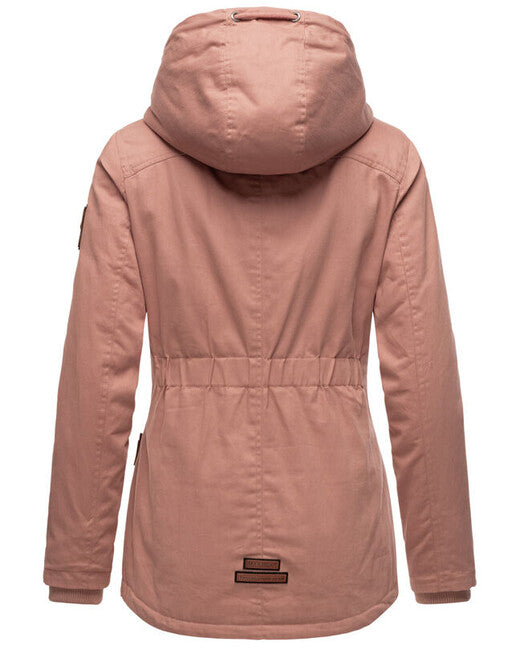 Marikoo Bikoo damen winterparka mit kapuze, terracotta
