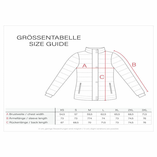 Navahoo Schokolinaa damen kurze winterjacke, oliv