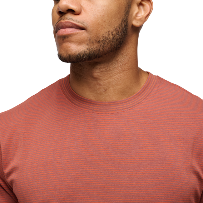 Black Diamond BD Stripe T-shirt Men's, Mahogany-Burnt Sienna