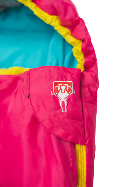 Grüezi-Sack Bunter Grüezi Kids Schlafsack rosa