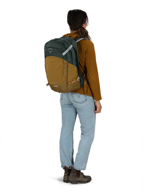 Osprey Nebula City Backpack, Green Tunnel/Brindle Brown