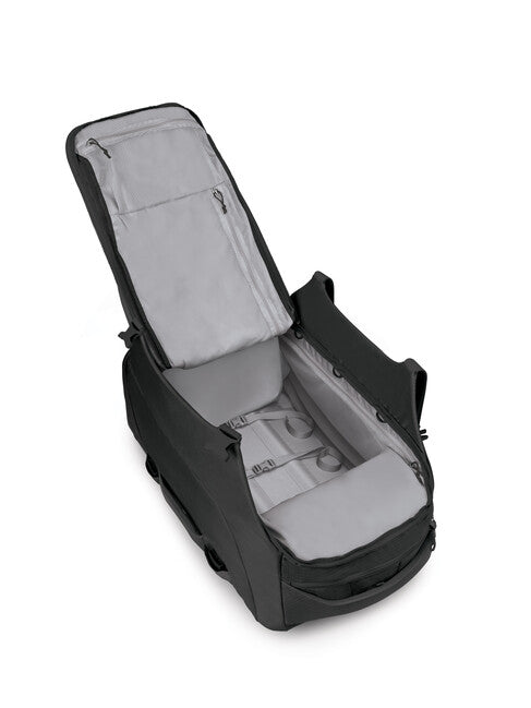 OSPREY Shuttle 100 reisetasche auf rollen, schwarz