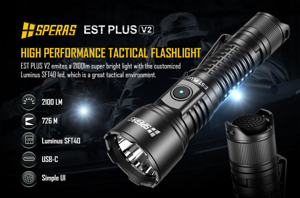 Speras EST Plus Kit taschenlampen-Kit 2100LM 726M