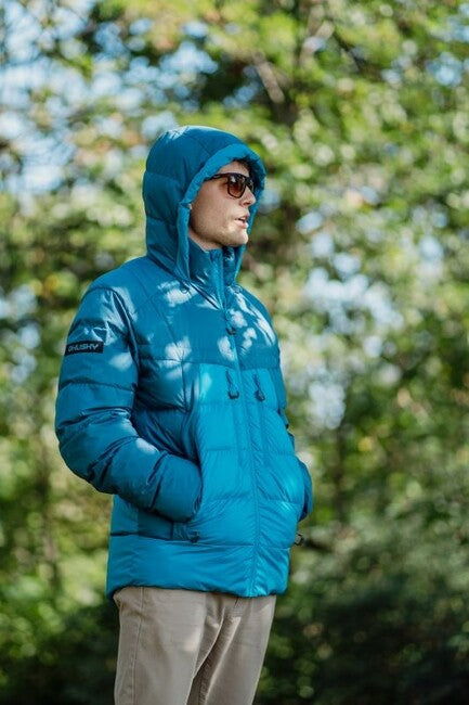 HUSKY Durra Herren-Daunenjacke, blau