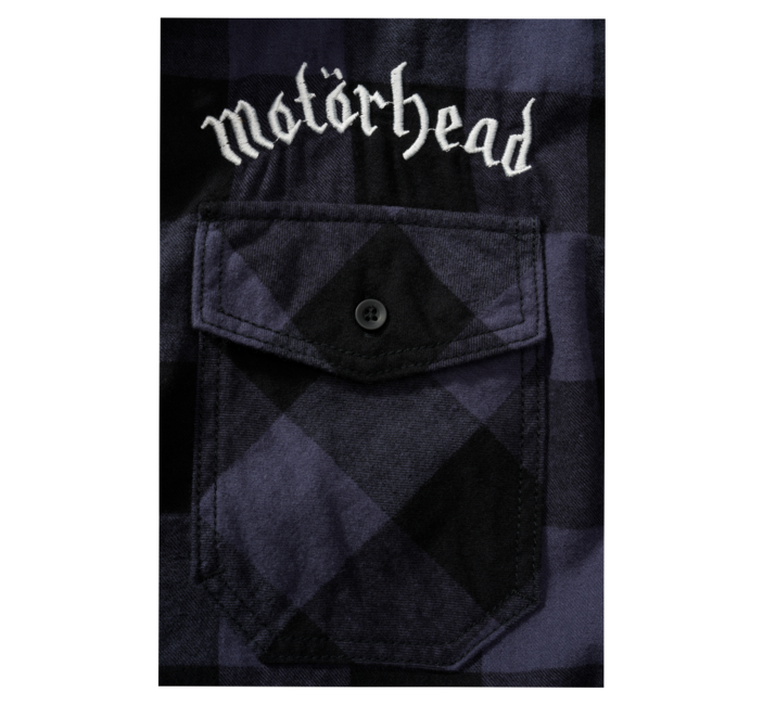 Brandit Motörhead Check Πουκάμισο με Μακριά Μανίκια, Μαύρο-Γκρι