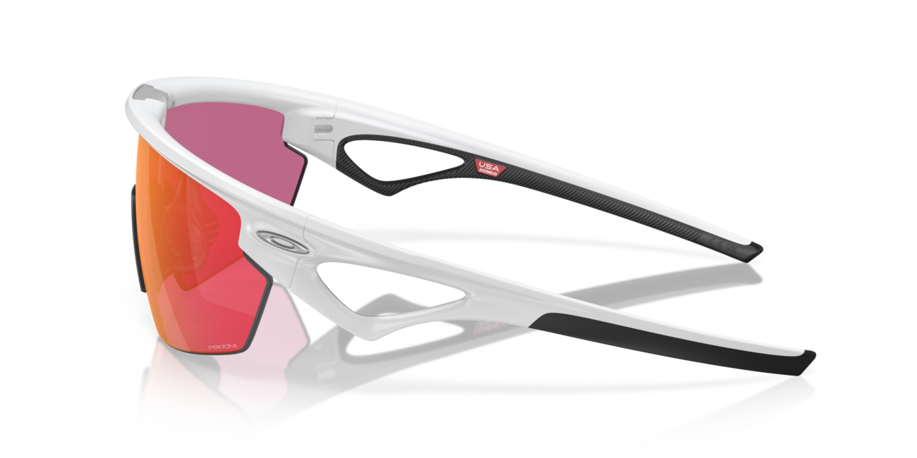 Oakley SPHAERA sonnenbrille mit rahmen Matte White und mit dias Prizm Field 36