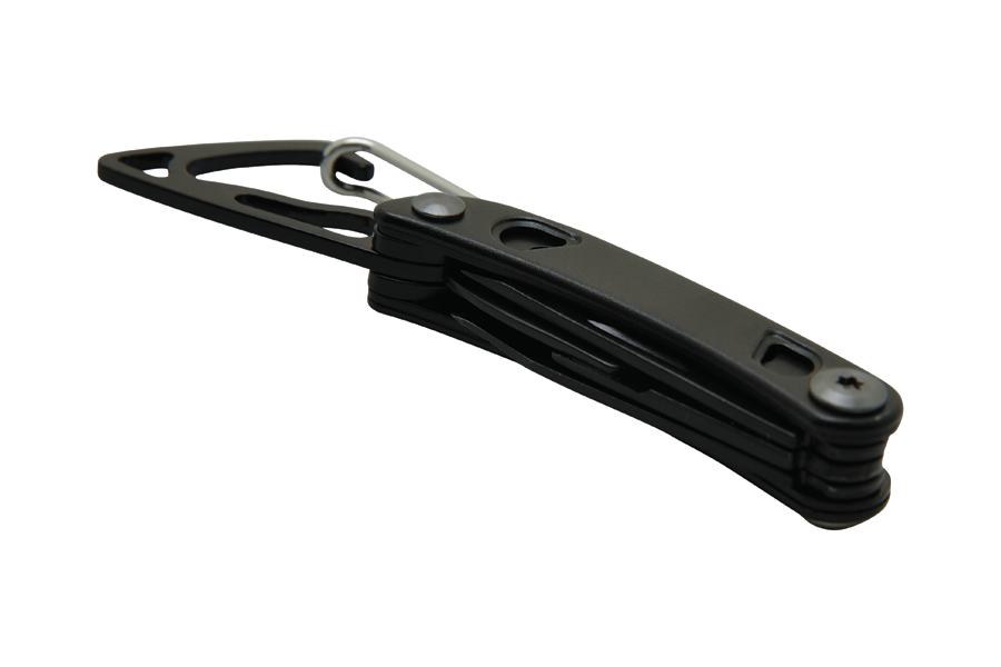 Baladeo ECO205 Tech Multifunktions-Minimesser 5 Funktionen, schwarz