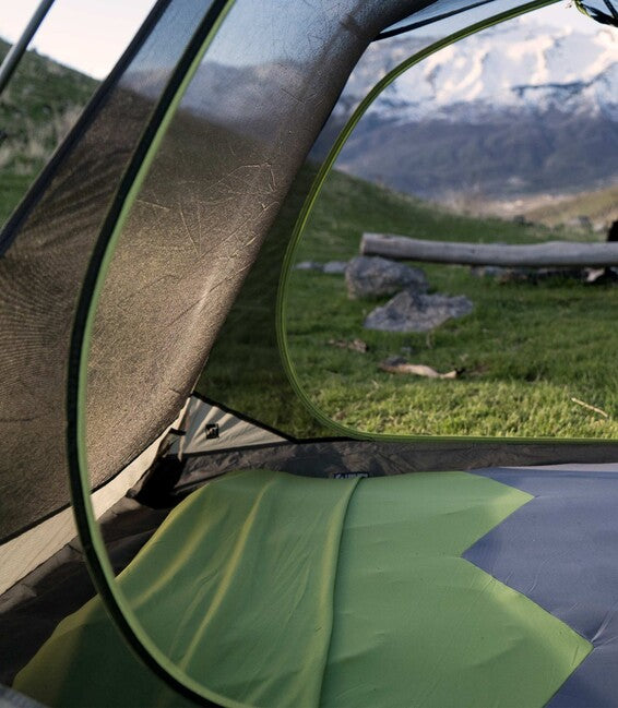 Klymit Double V Sheet Sleeping Pad Protective Cover, Green Grey