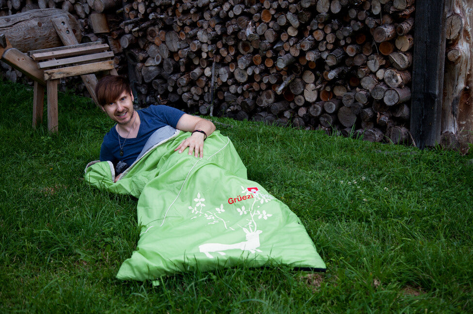 Grüezi-Bag Cloud Grüezi Schlafsack mit Verschluss auf der linken Seite