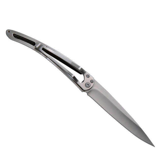 Deejo Tattoo Schließmesser ebony wood Rope