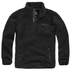 Brandit Teddyfleece Troyer Fleecejacke, schwarz
