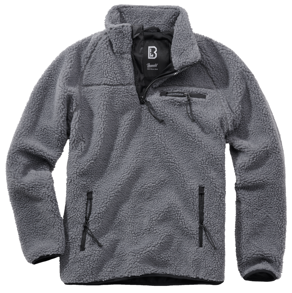 Brandit Teddyfleece Troyer bunda flísová, anthracite