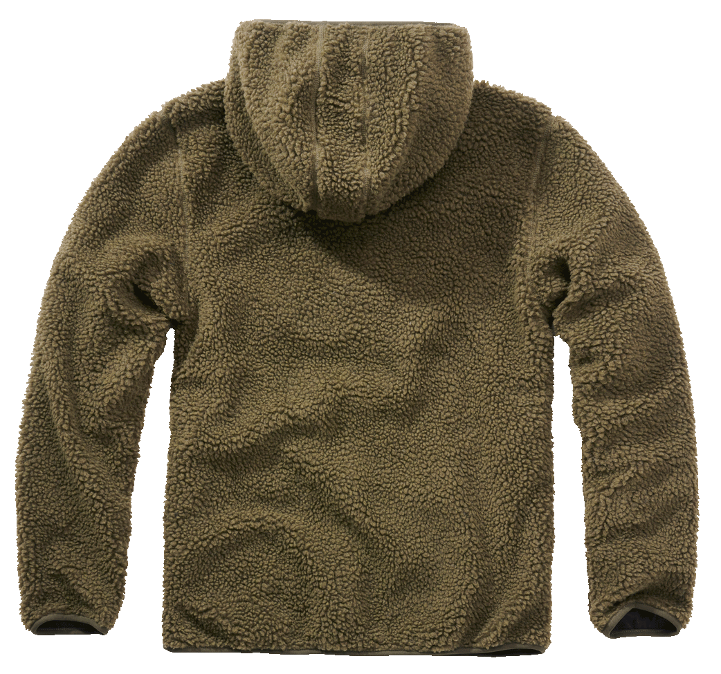 Brandit Worker pullover Teddyfleece, olivová