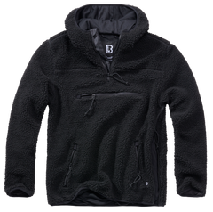 Brandit Teddyfleece Worker Pullover, schwarz