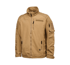 Brandit Fleece-Jacke Ripstop, camel