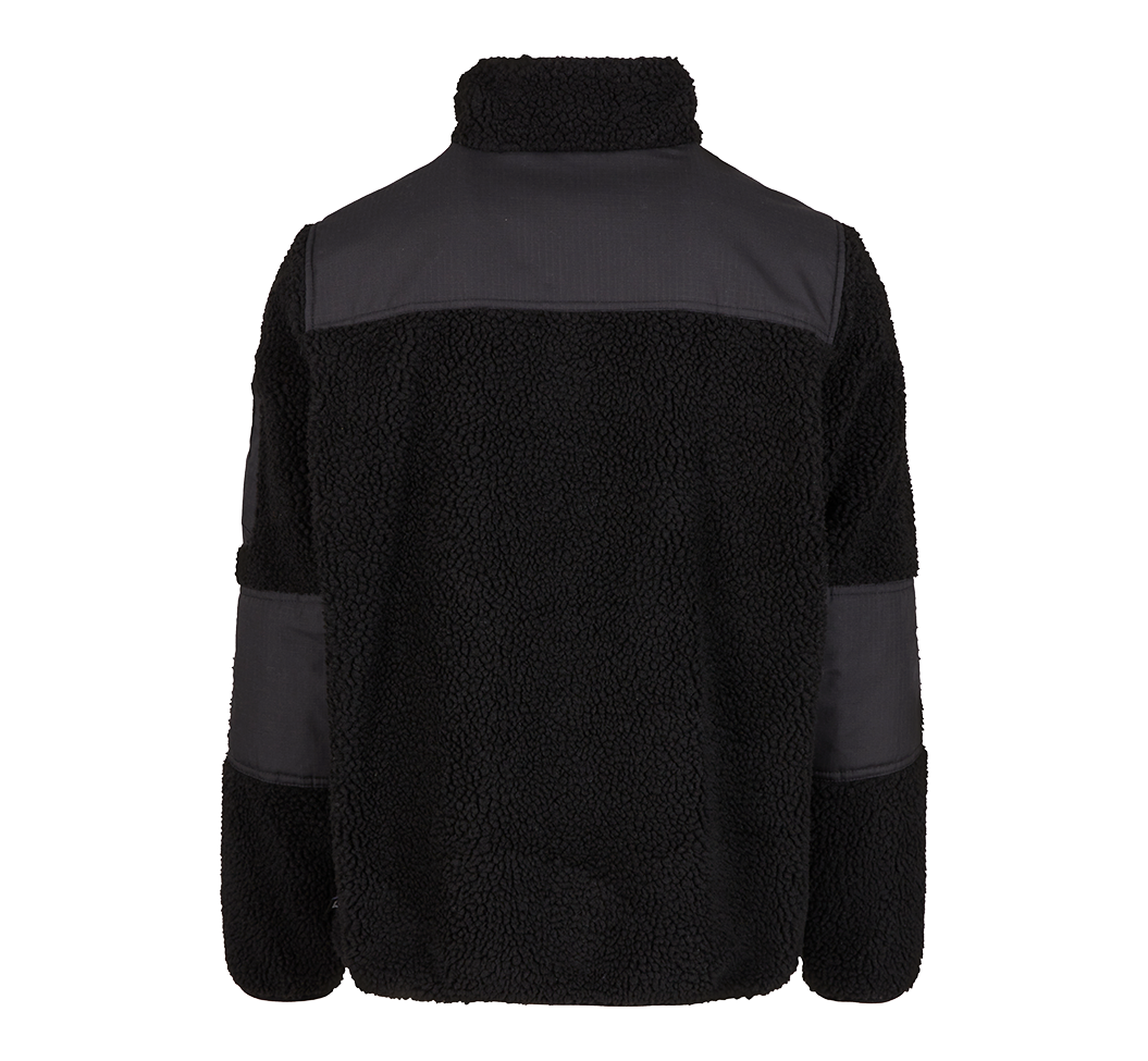 Brandit Ramble pánska bunda flísová Teddyfleece, čierna
