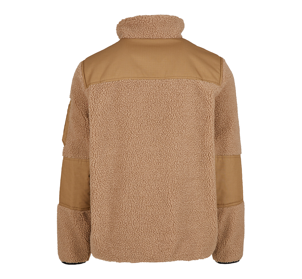 Brandit Ramble pánska bunda flísová Teddyfleece, camel