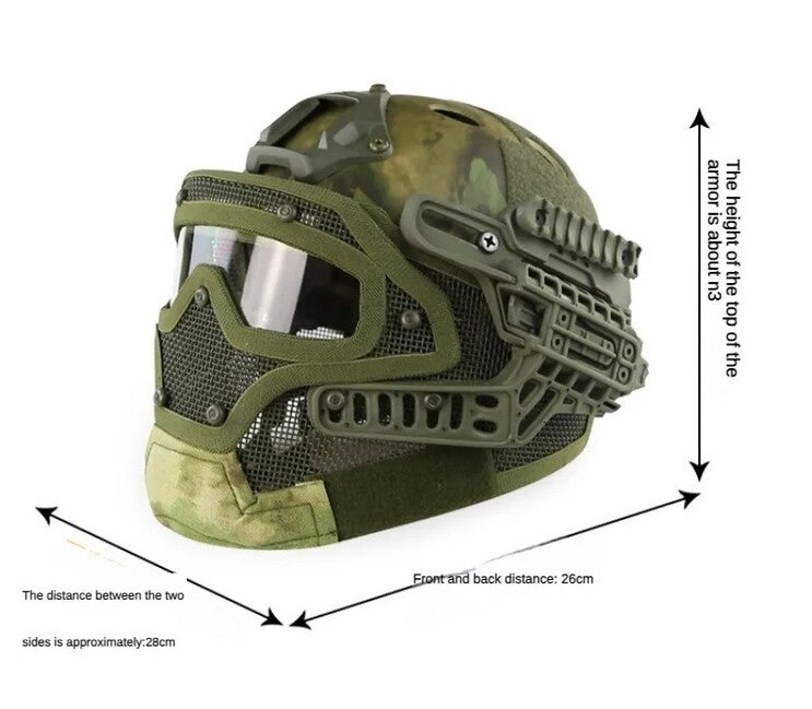 DRAGOWA Tactical Hammer Tactical Helmet, Digital Woodland (without certification)