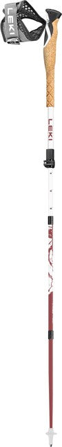 LEKI Cross Trail FX Superlite Compact Trekking Poles, White-Pink-Black, 100-120 cm